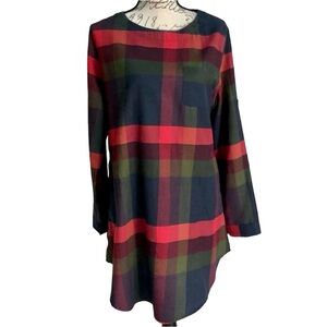 Plaid Tunic Top